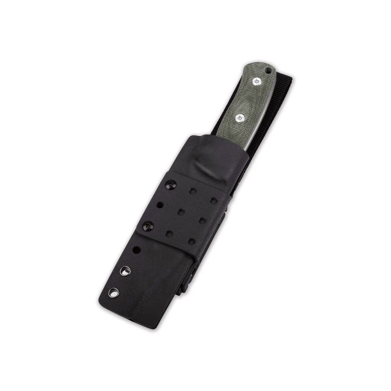 QSP Bison QS134-C Fixed Blade Green Micarta