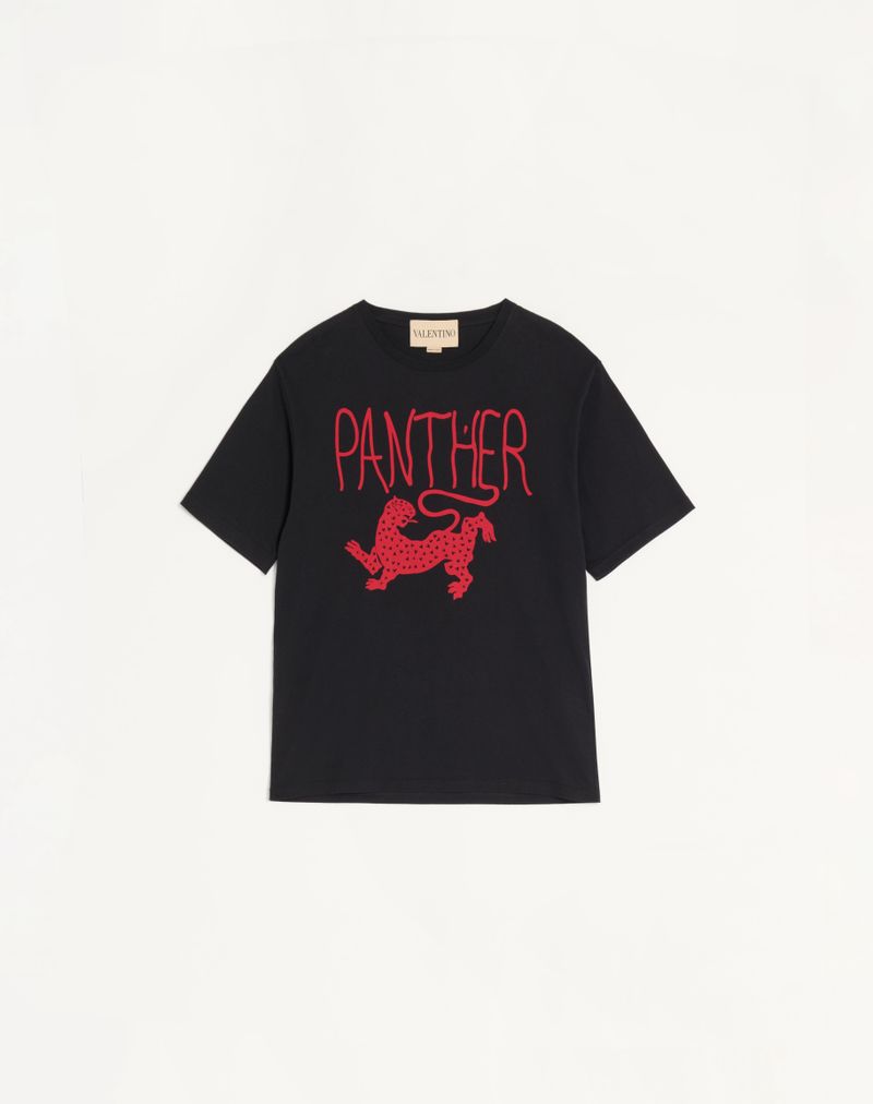 Camiseta de algodão estampada