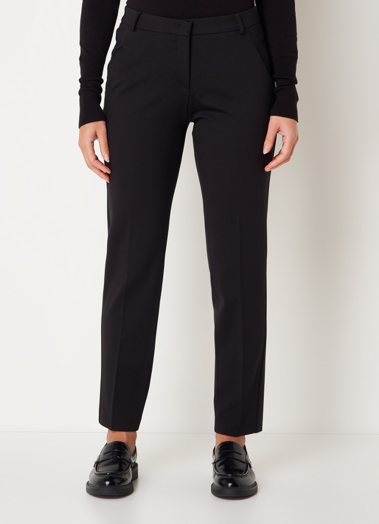 Pantaloni chino corti BRAX, marroni, vita media, taglio classico, con tasche laterali