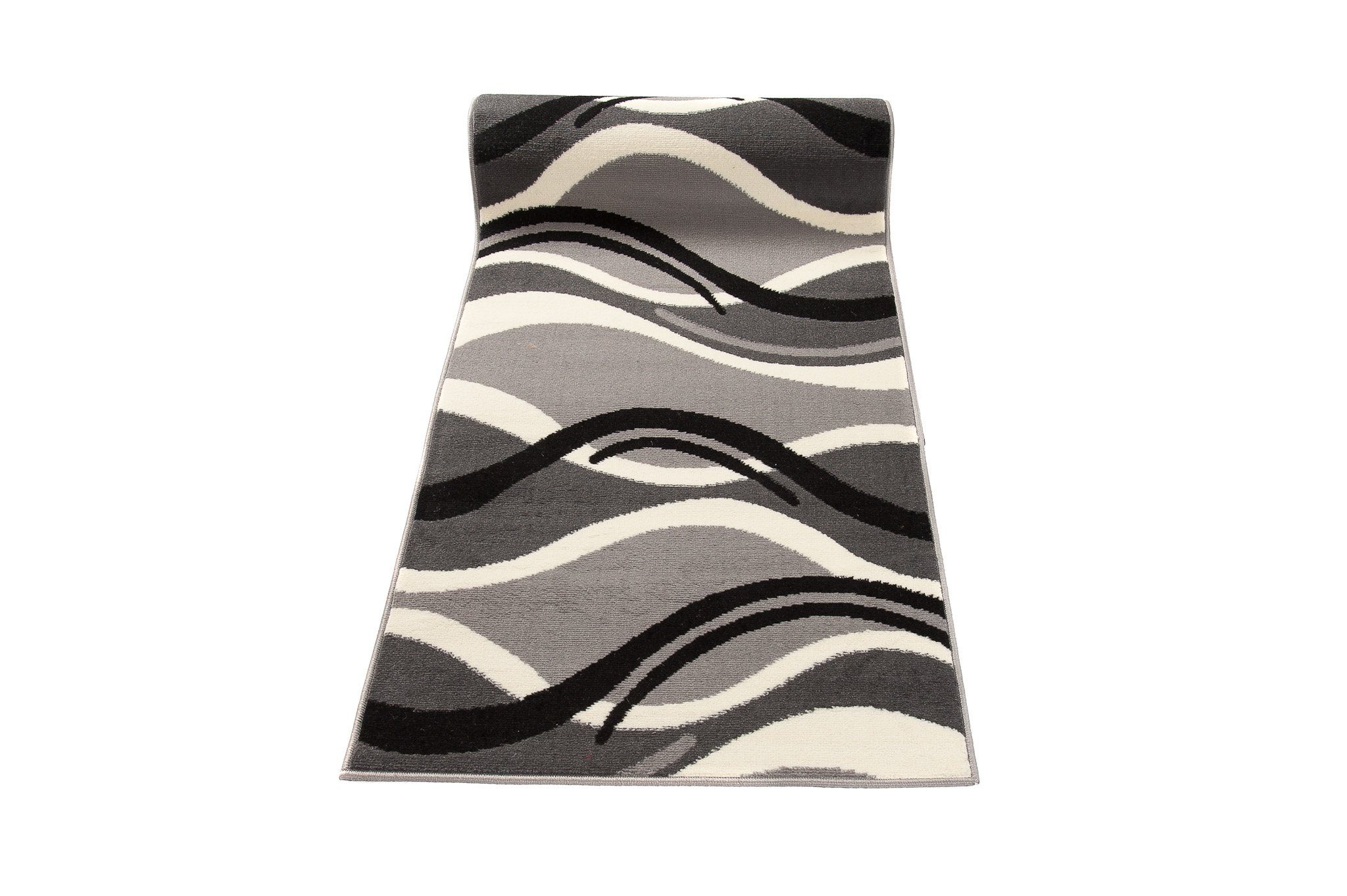 Läufer Läufer Flurläufer Modern für Vorzimmer 80 cm Breit Grau, Mazovia, 80 x 100 cm, Kurzflor, Meterware, Höhe 8 mm, Kurzflor - niedrige Florhöhe
