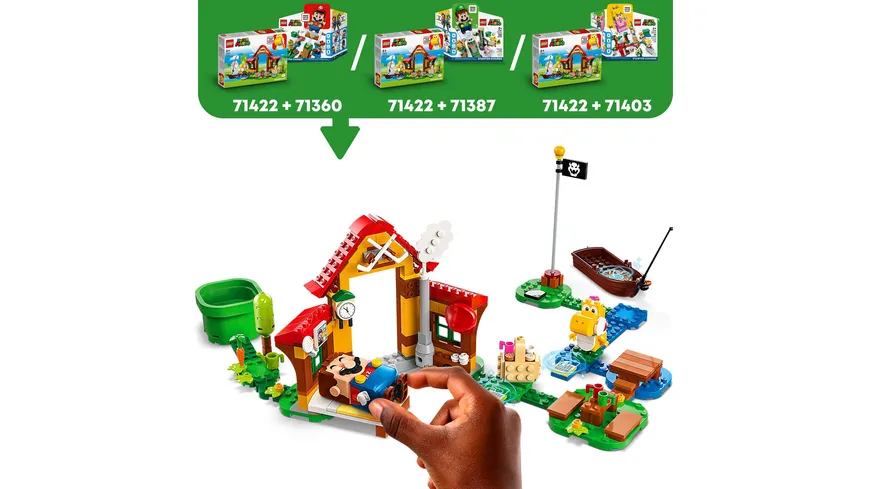 LEGO Super Mario 71422 Picknick bei Mario – Erweiterungsset mit Yoshi