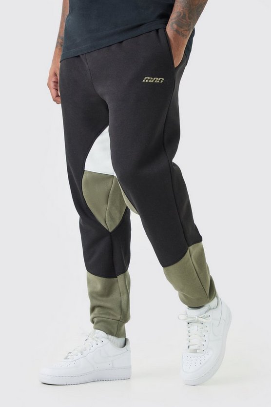 Plus Man Colorblock Jogginghose