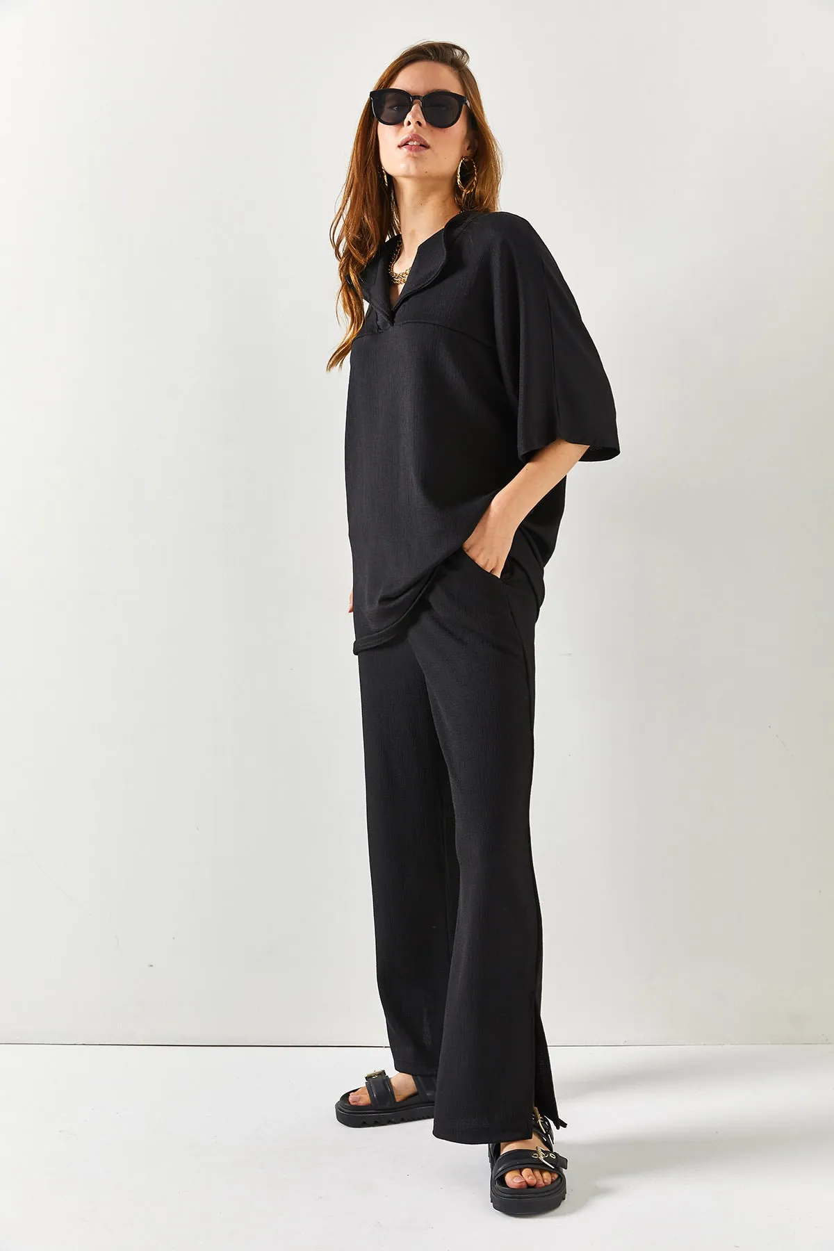 Olalook  Zweiteiler - Schwarz - Oversized