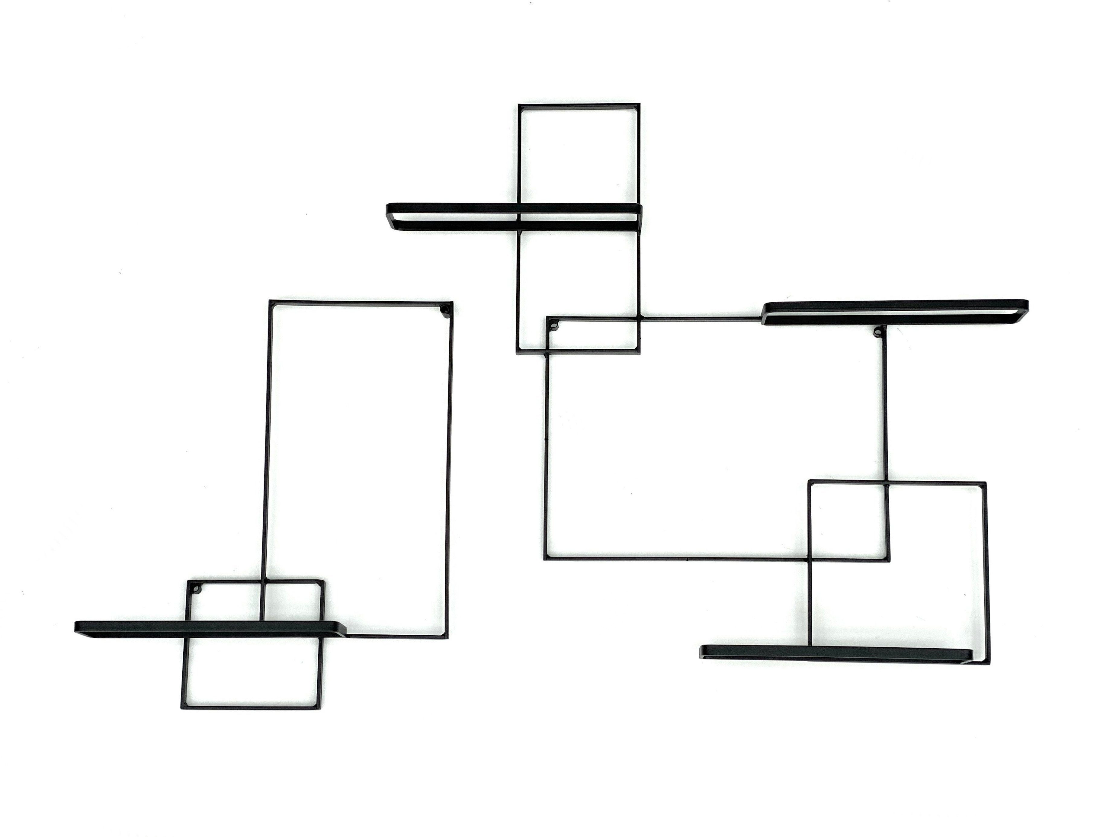 DanDiBo Weinregal Weinregal Metall Schwarz Black Line Flaschenständer Flaschenhalter