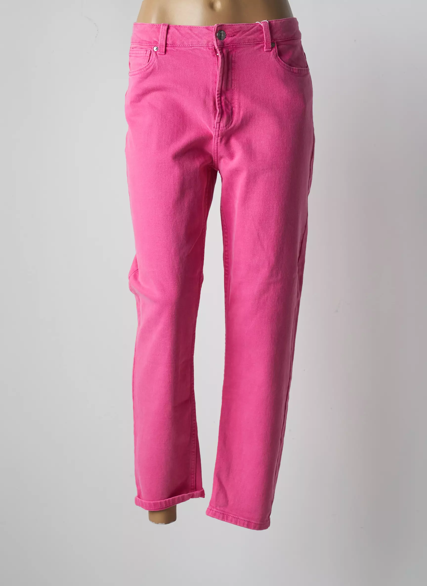 Only Jeans Coupe Droite Femme couleur rose