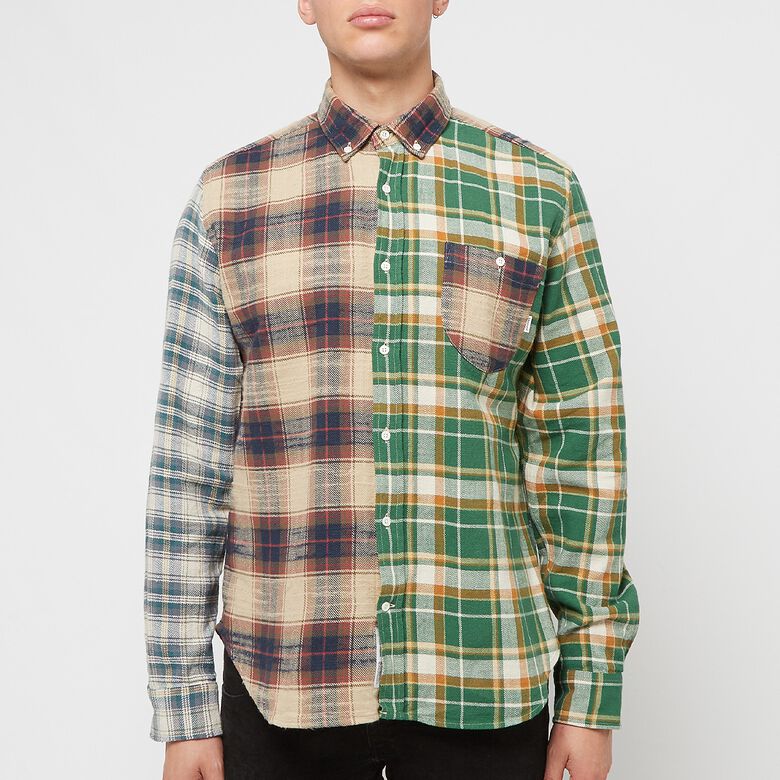 Edmmond Studios Check Block Shirt green