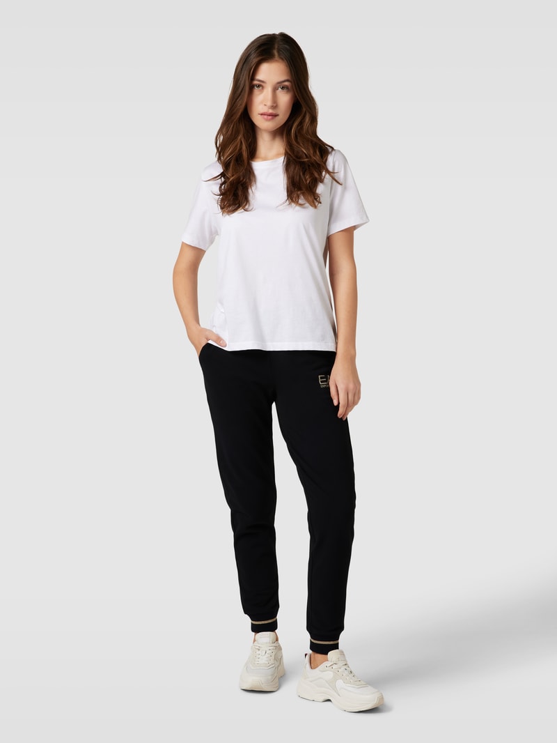 Sweatpants mit Label-Print Modell 'PANTALONI' in schwarz