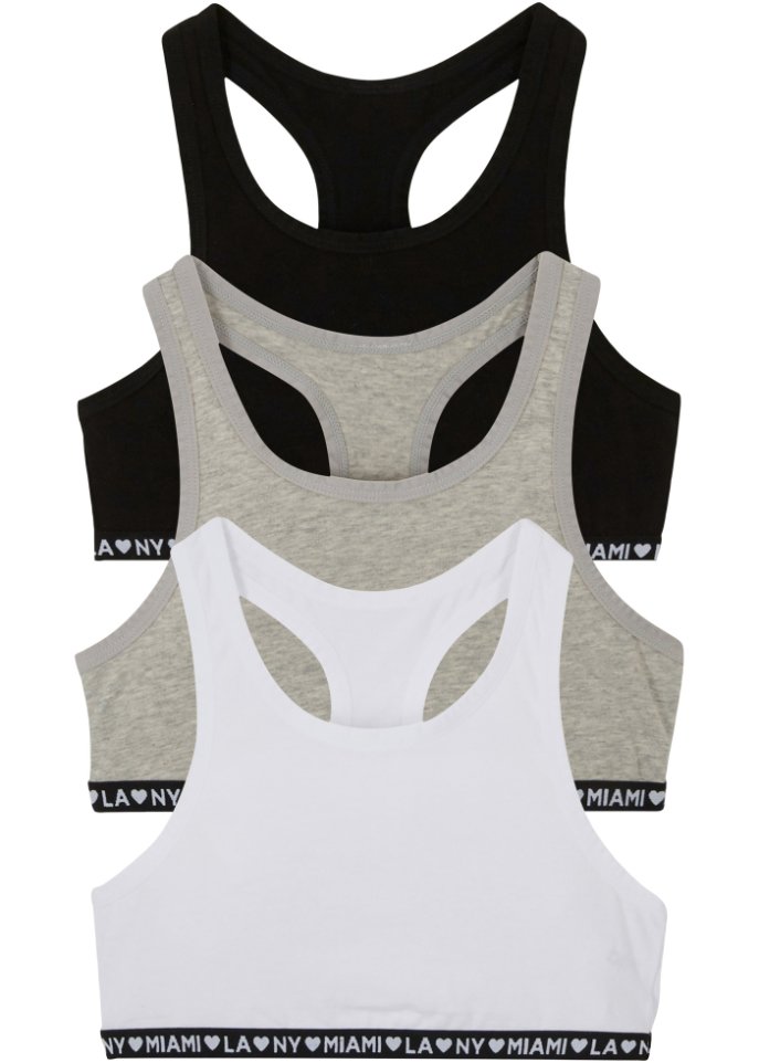 Mädchen Bustier (3er Pack)