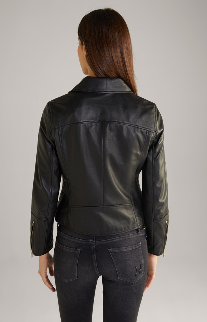 Lederjacke in Schwarz