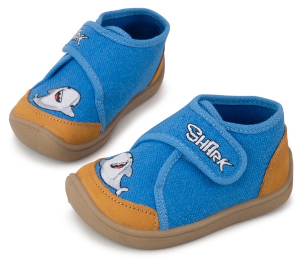 bar3foot Elf ~ Pascal Slipper ~ Hai Blau