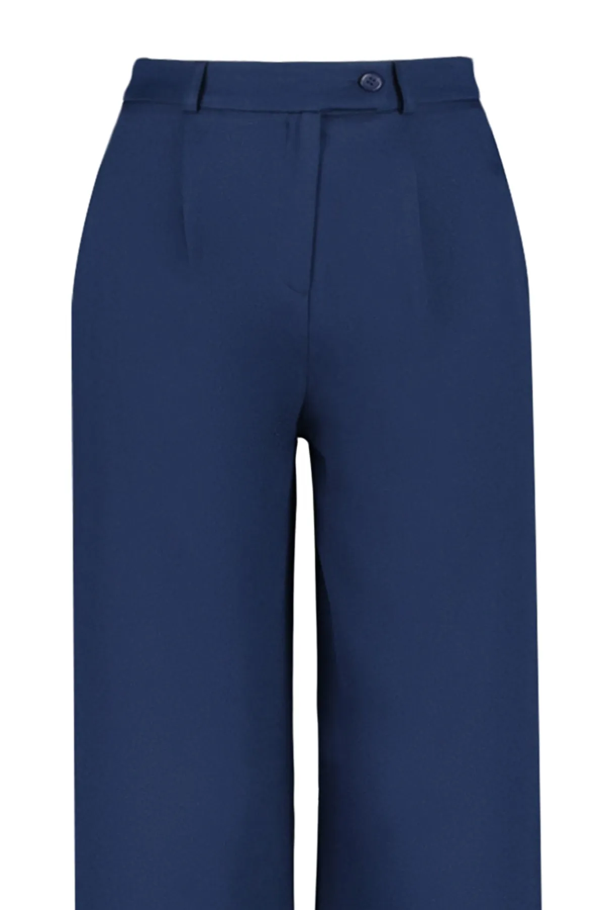 Trendyol Collection  Blaue Webhose mit weitem Bein TWOAW22PL0263