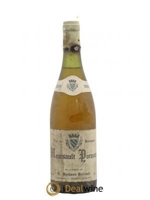 Meursault 1er Cru Poruzots Domaine Buisson Battault 1986 - Lot de 1 Bouteille