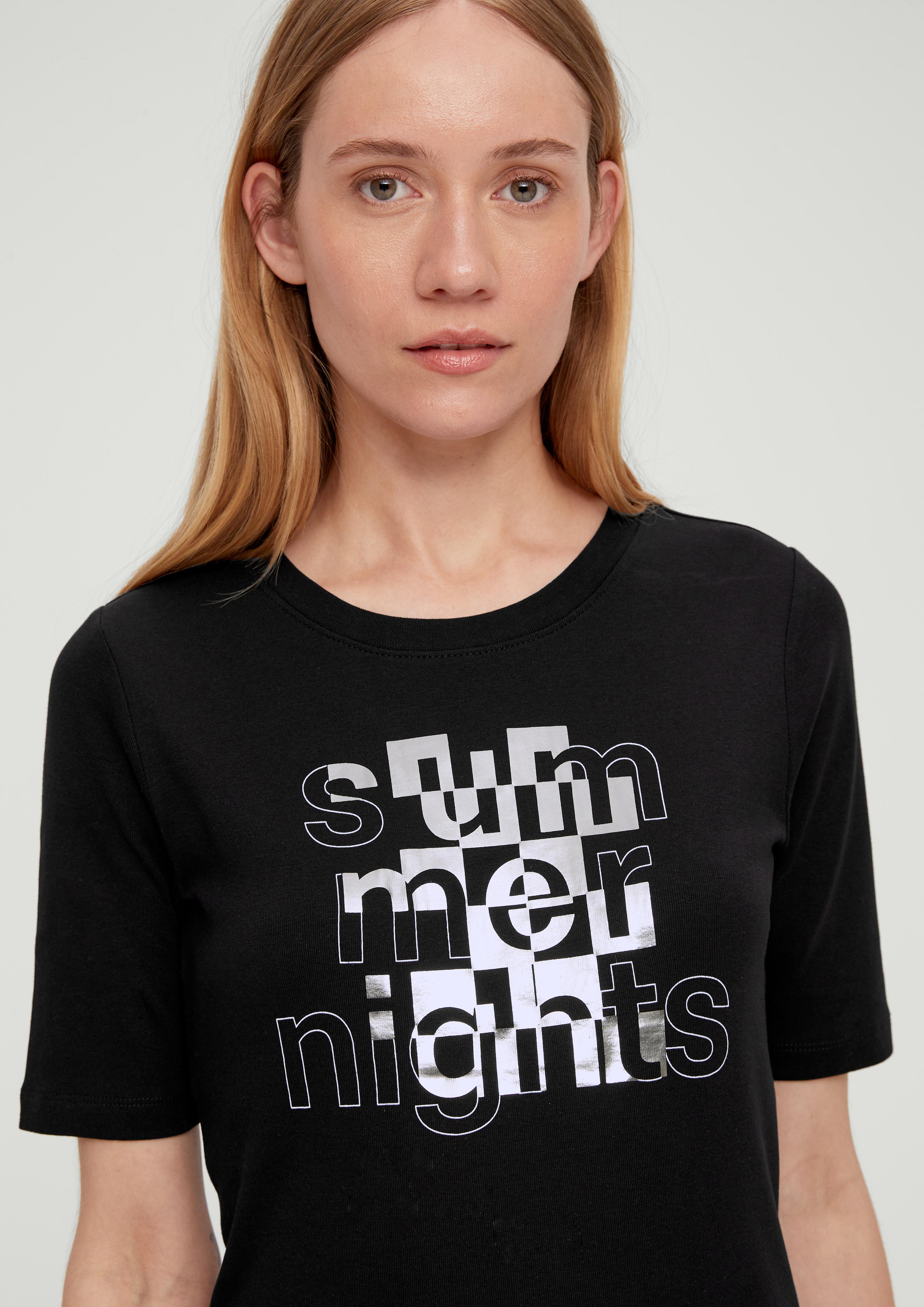 Baumwollshirt mit Frontprint  2132767-99D0