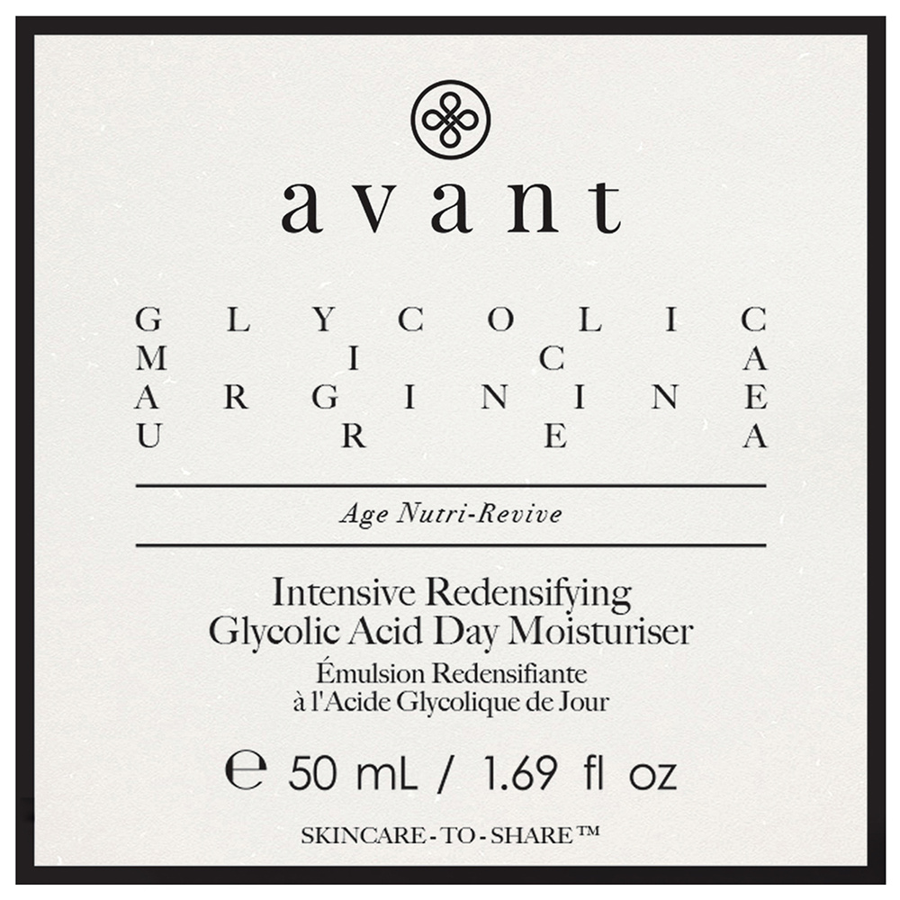 Avant Skincare Émulsion Redensifiante de Jour à l'Acide Glycolique Hydratants et Mists