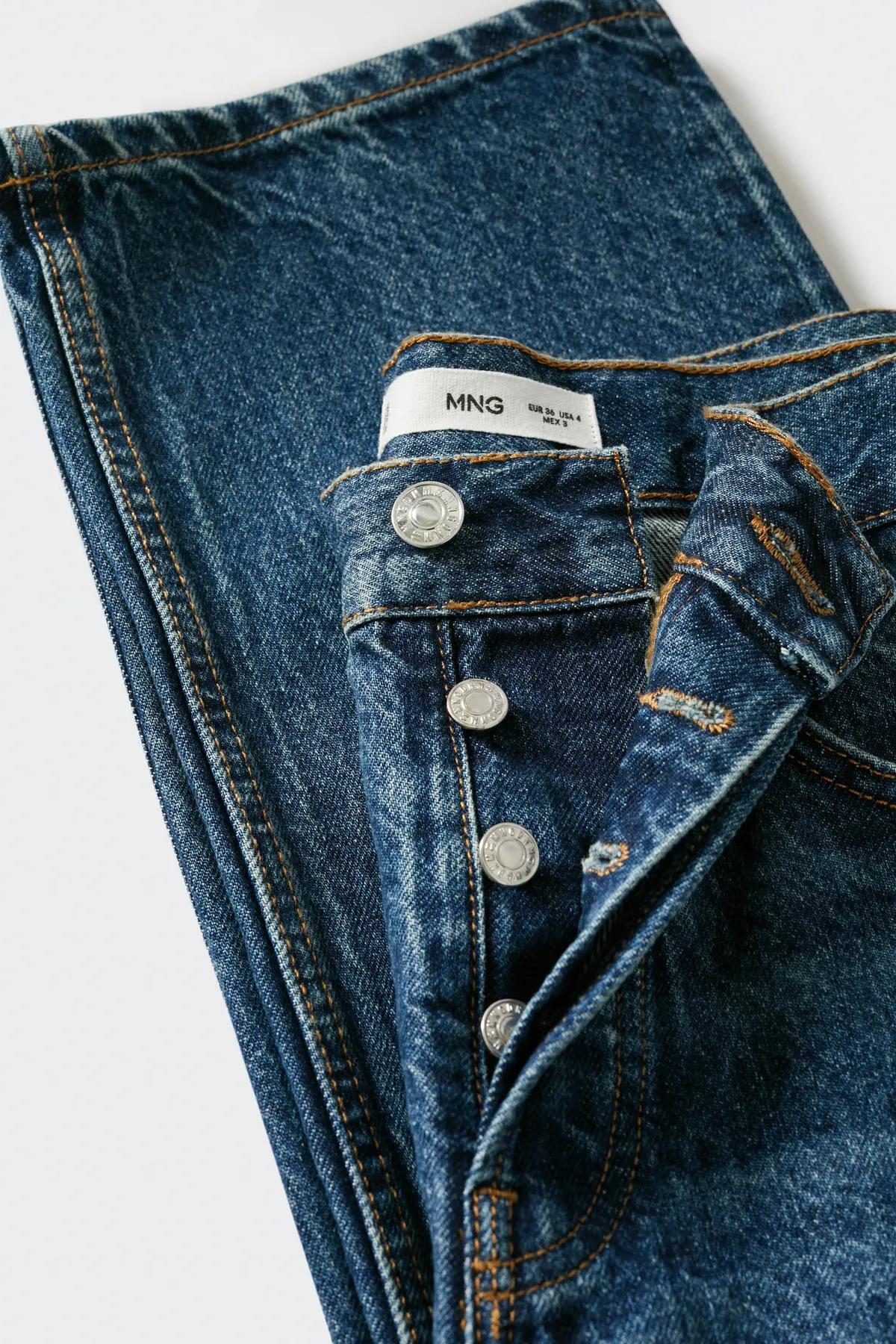 MANGO  37007762 Jeans Dunkel Vintage Blau