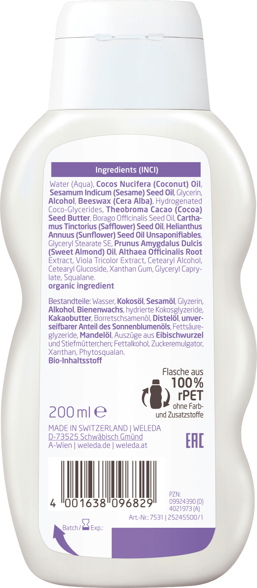Baby Pflegelotion Derma Weiße Malve, 200 ml