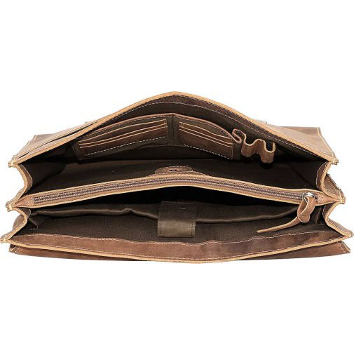 Klondike 1896 Liam Aktentasche Leder 38 cm Laptopfach