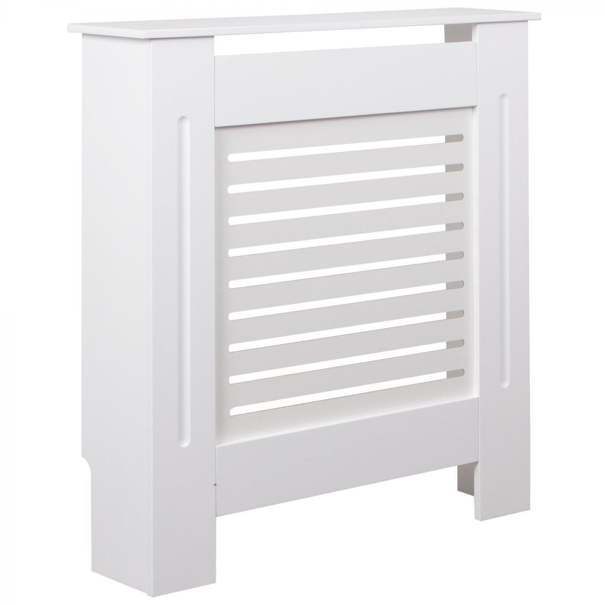 Wohnling Design Heizkörperverkleidung Weiß 78x82x19 cm