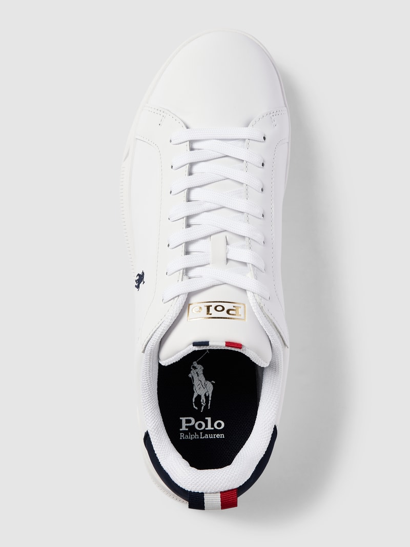 Sneaker aus echtem Leder in weiß