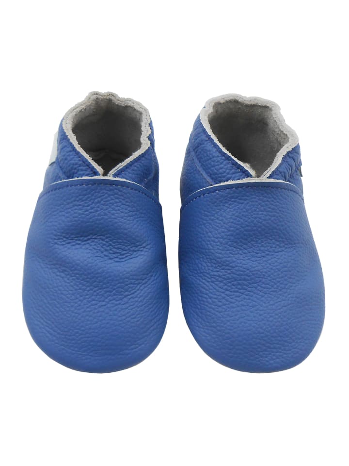 Yalion Baby Leder-Krabbelschuhe in Blau günstig kaufen
