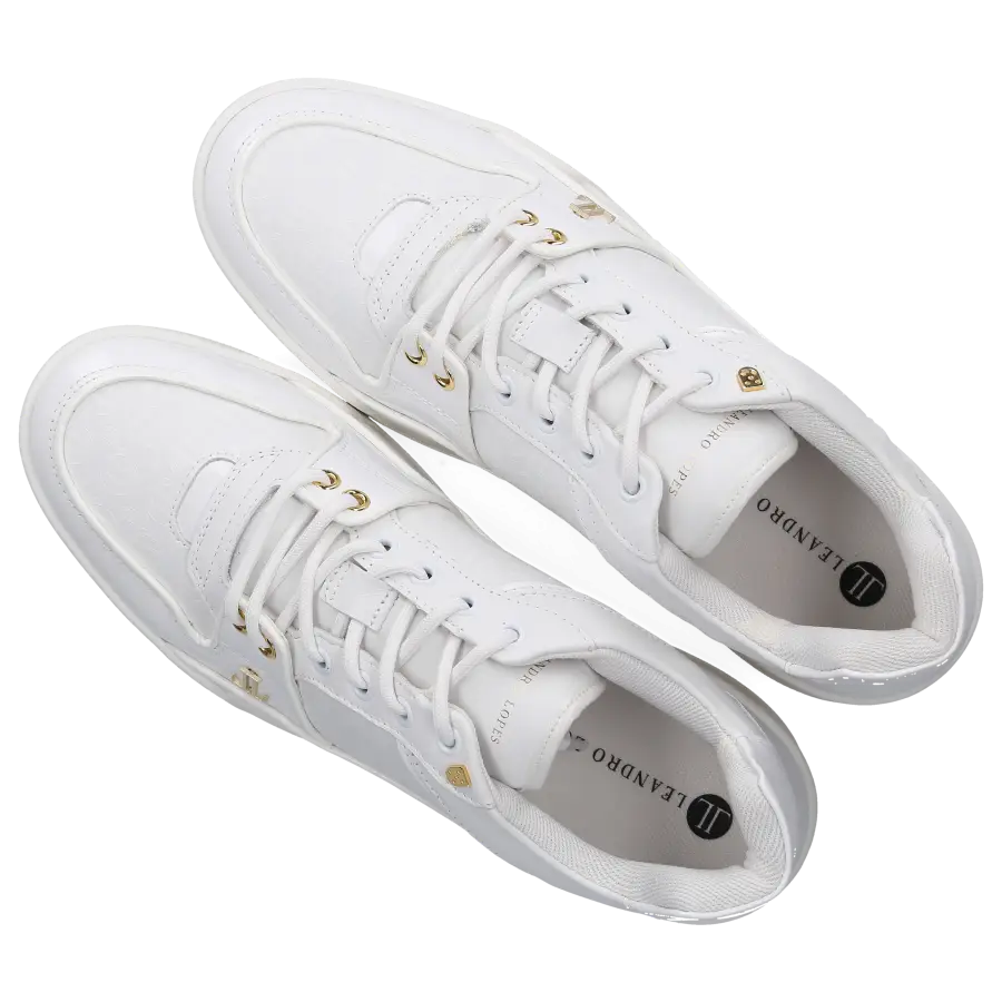 Leandro Lopes - Sneaker low JORDY V Kalbsleder - weiß