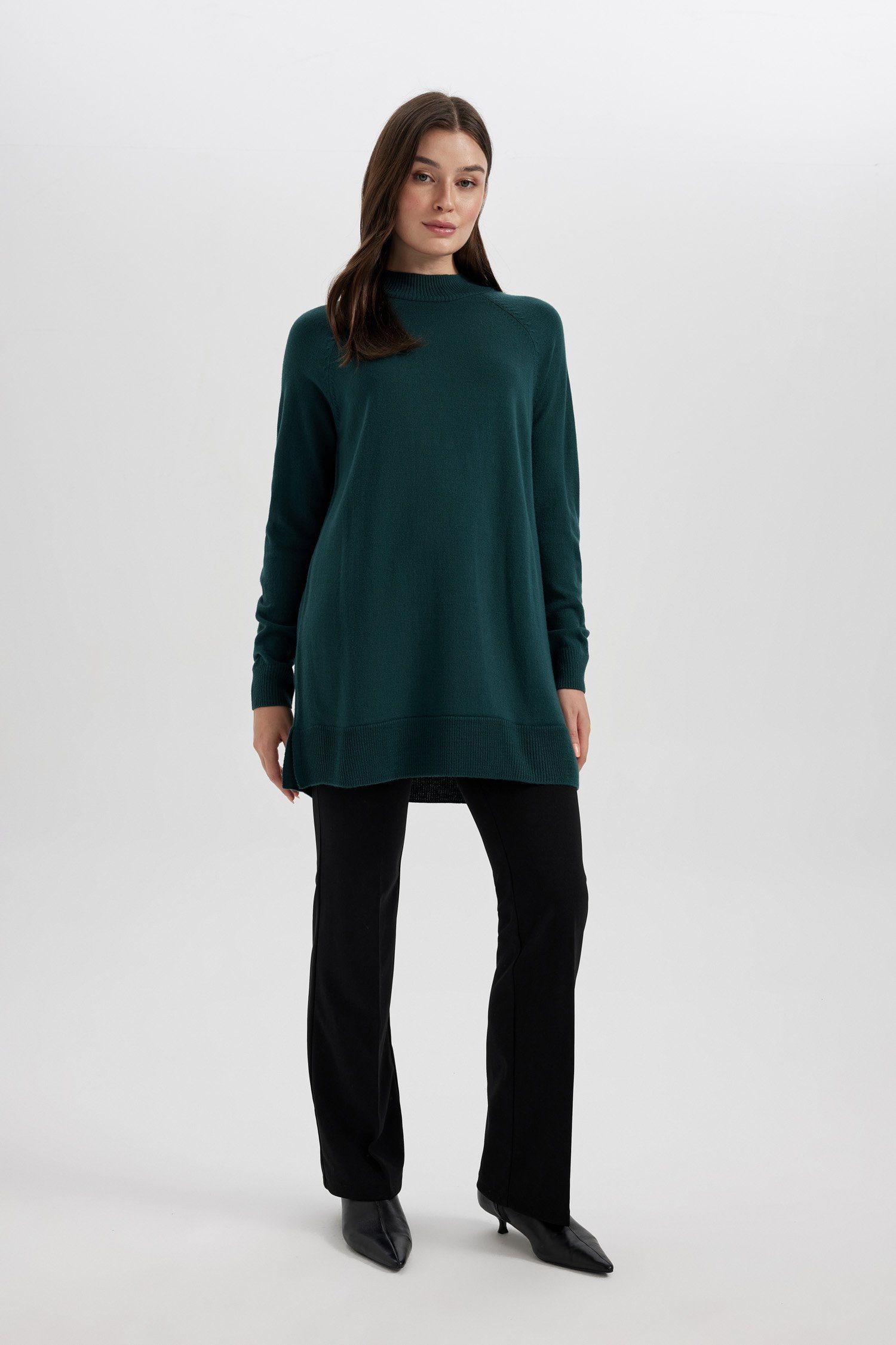 DeFacto Stricktunika Damen Stricktunika REGULAR FIT