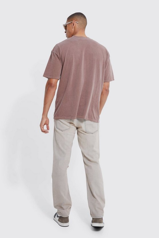 Gerade Jeans mit Rissen