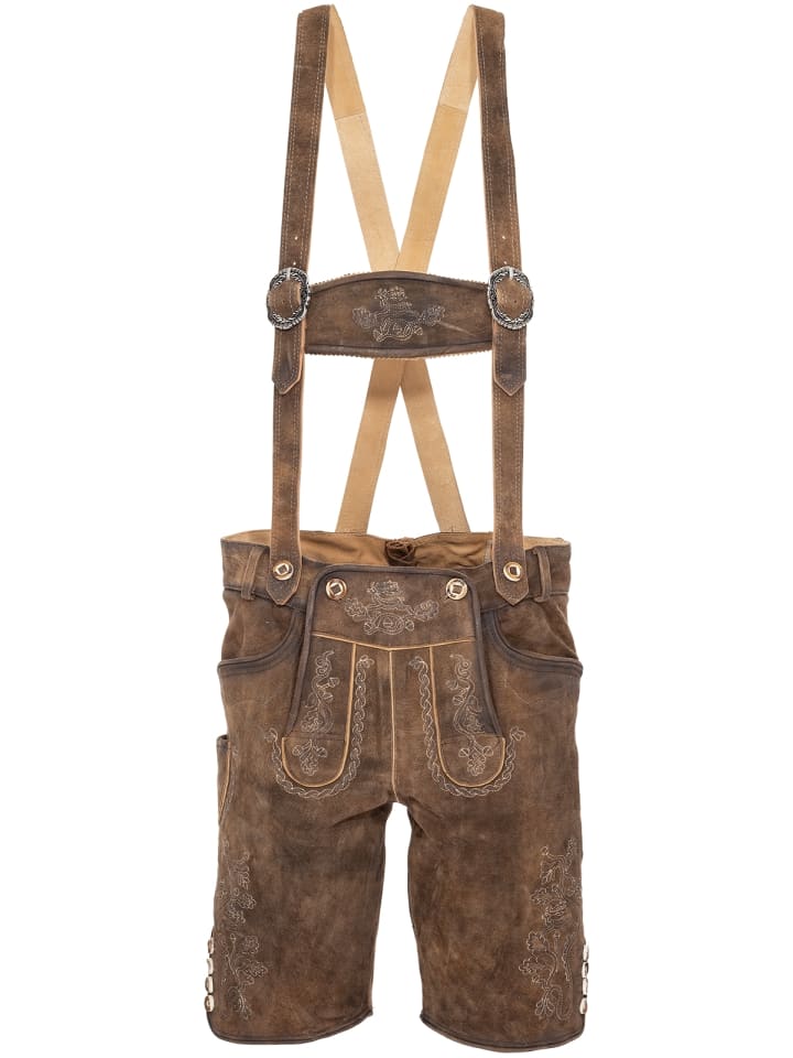 MADDOX Lederhose HORN in hellbraun günstig kaufen 54
