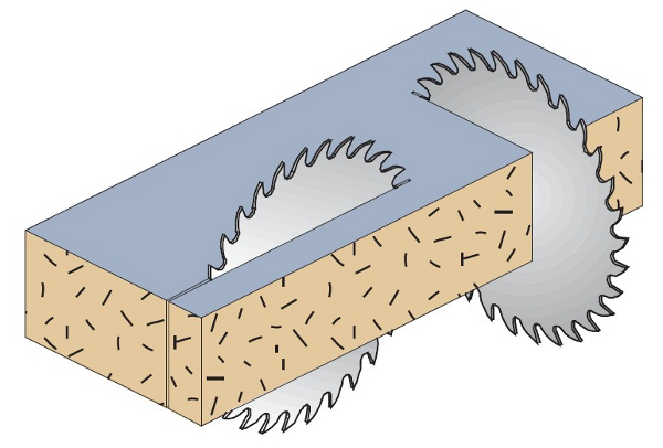 Lâmina de serra CMT 283.108.14M com dentes trapezoidais esquerdo/direito, muito fina, 350 x 30 x 108T