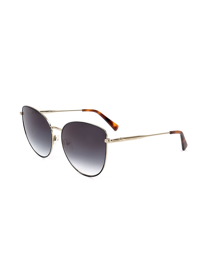 Longchamp Damen-Sonnenbrille in Dunkelblau-Gold günstig kaufen 60