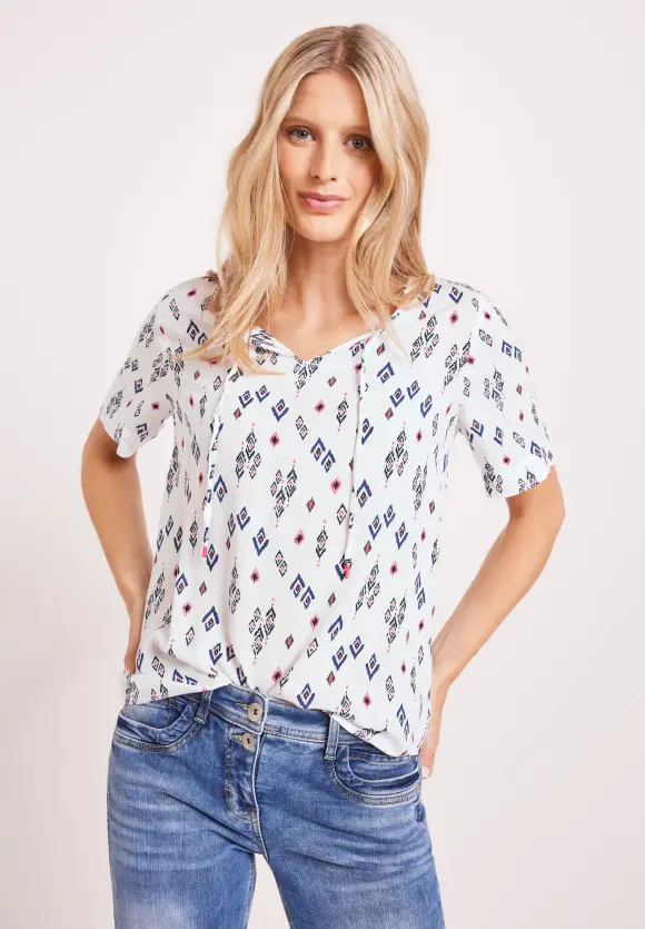 CECIL Bluse mit Minimalprint
