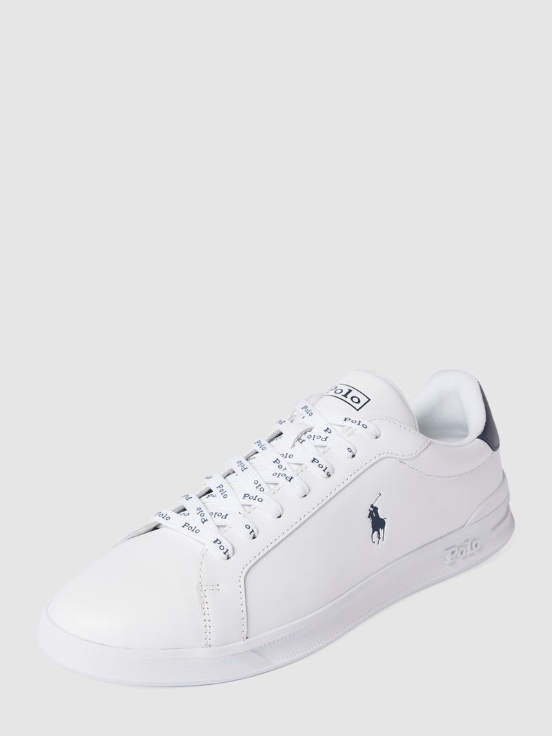 Sneaker mit Label-Print in weiß