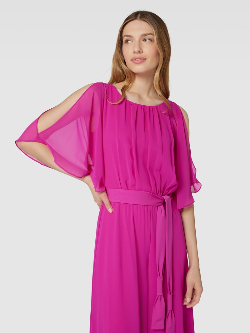 Jumpsuit mit Taillengürtel in pink