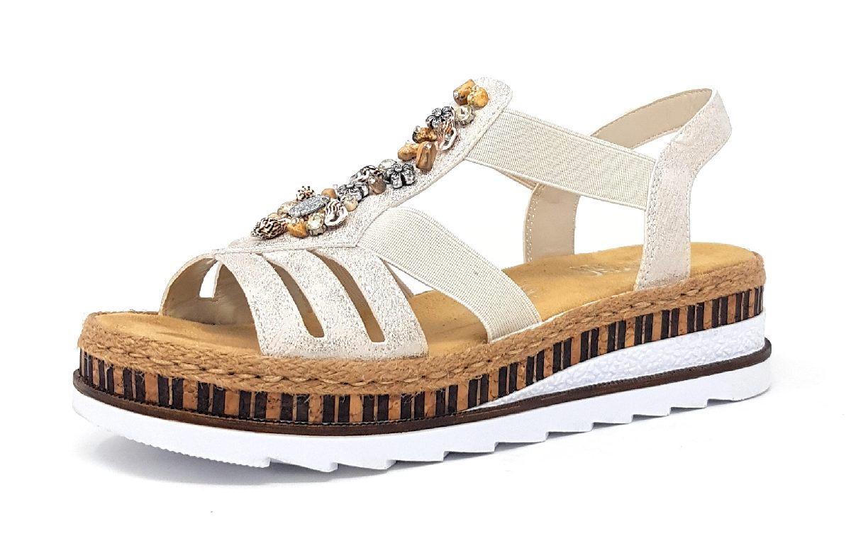 Rieker V7949-90 Beige 90 gold