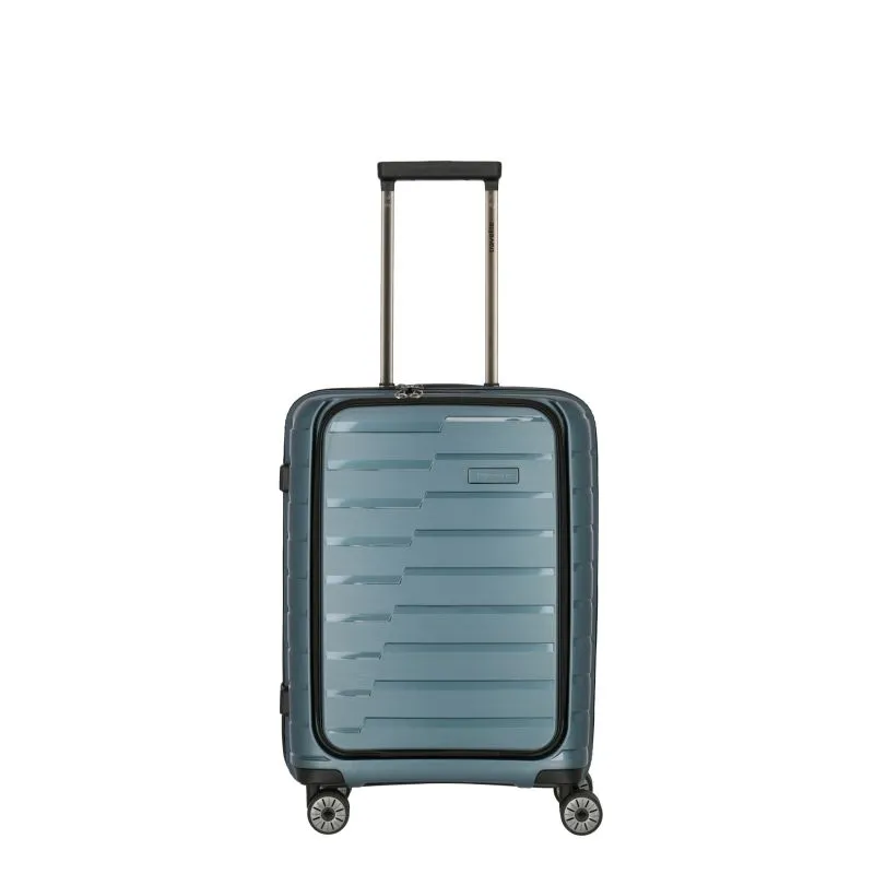 Travelite AIR BASE Trolley S m. Vortasche (4 Räder) - Eisblau