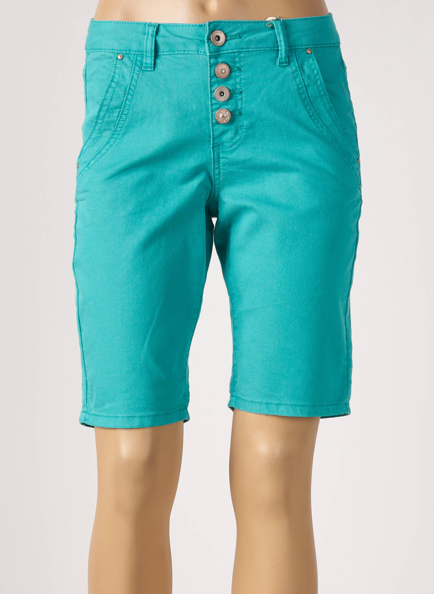 Cream Bermudas Femme couleur bleu