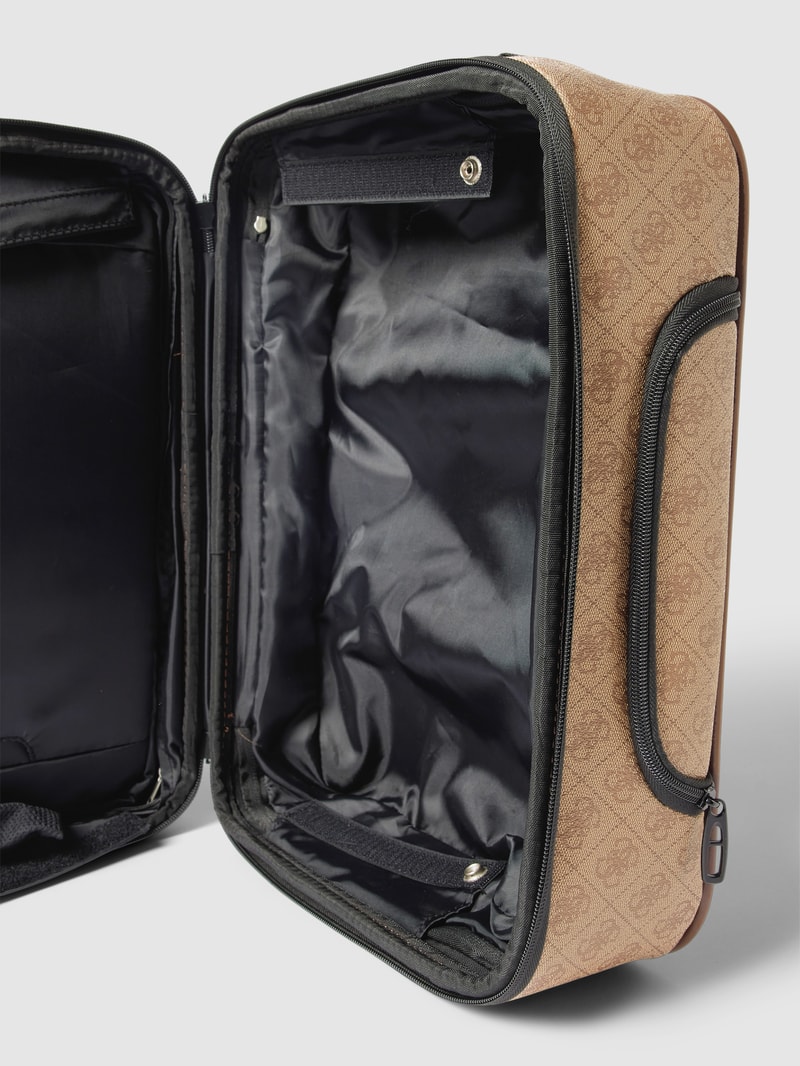 Trolley mit Allover-Muster Modell 'VEZZOLA' in beige