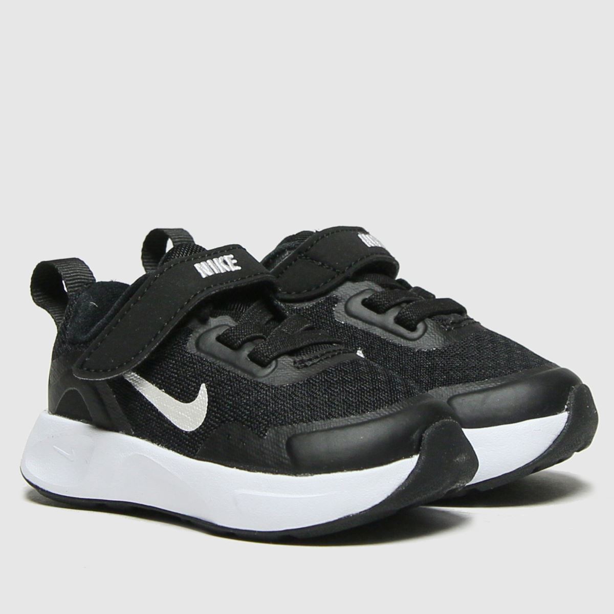 Nike svarta och vita wearallday-sneakers för småbarn