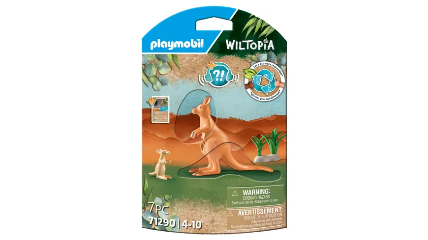 PLAYMOBIL 71290 WILTOPIA Känguru mit Jungtier