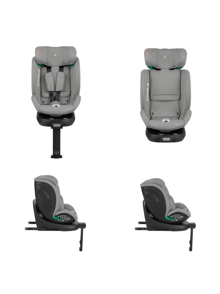 Kikkaboo Kindersitz i-Twist i-Size in grau günstig kaufen onesize