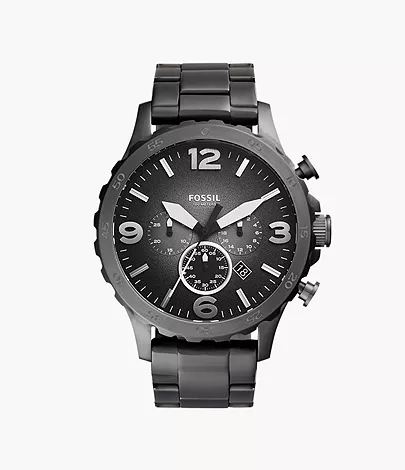 Fossil Herrenuhr Nate Edelstahl Grau