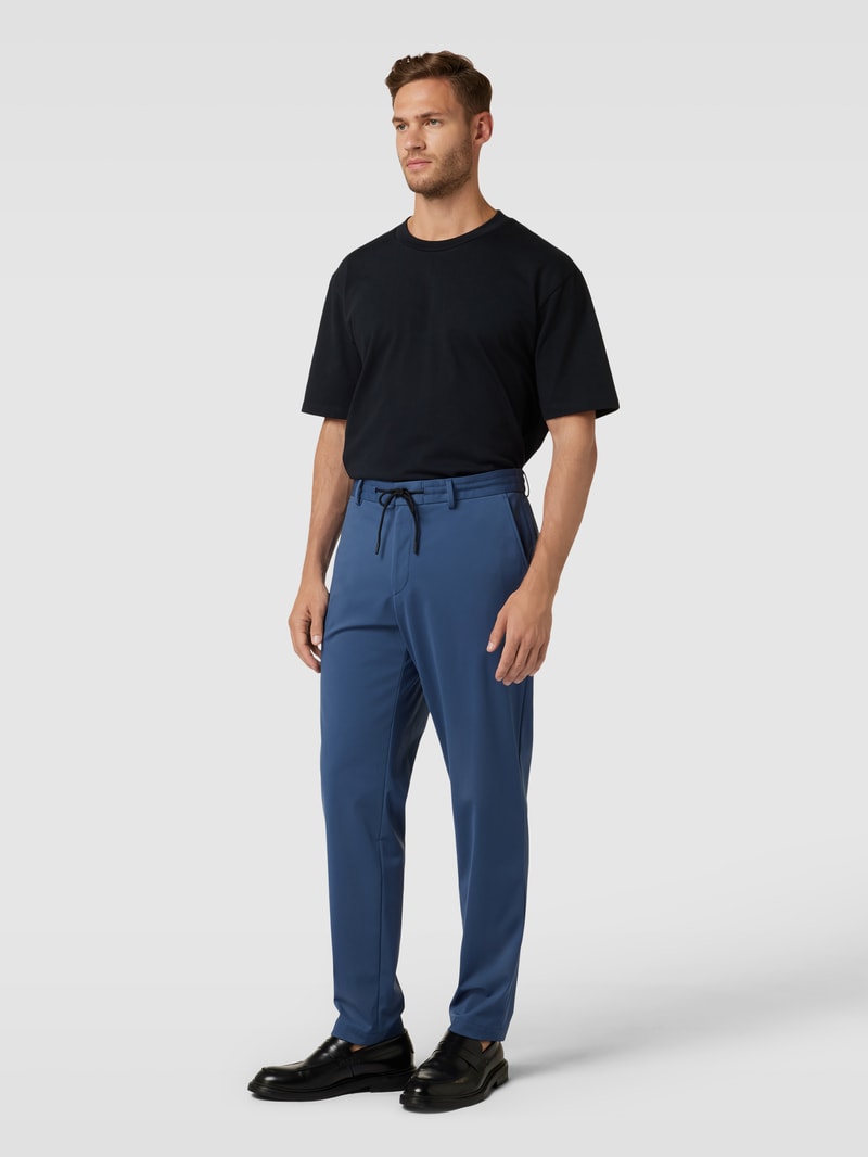 Stoffhose mit Eingrifftaschen Modell 'Genius' in rauchblau