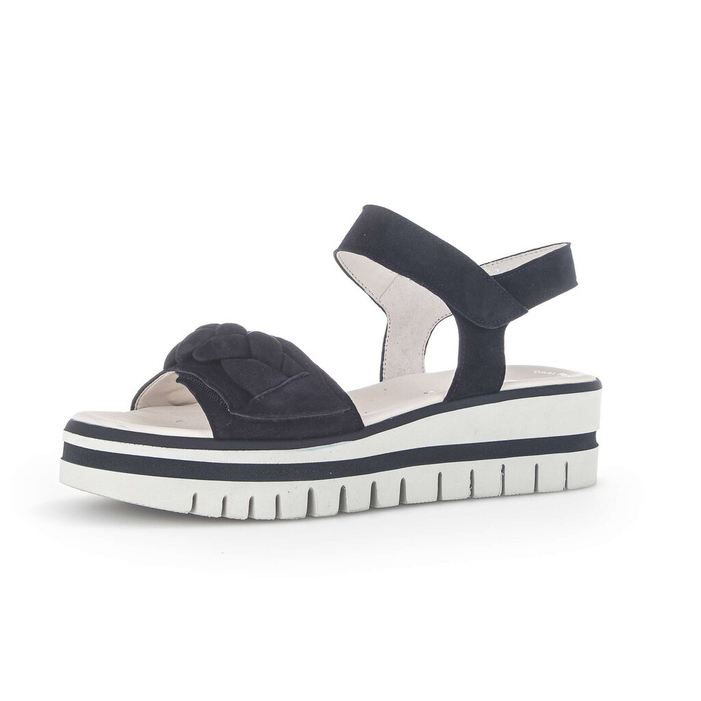 Gabor fashion Plateau Sandale blau