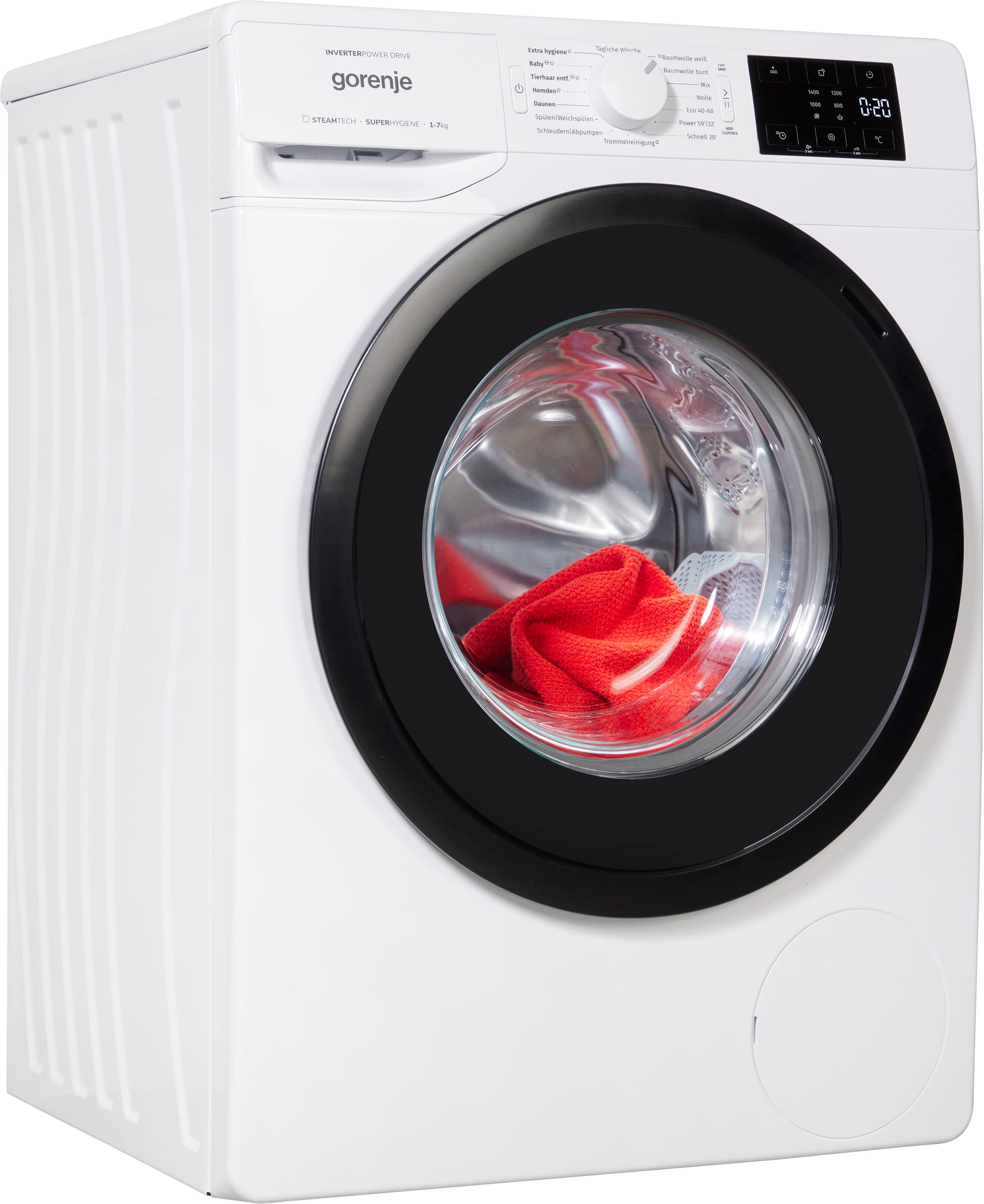 GORENJE Waschmaschine Wave NEI74ADPS, 7 kg, 1400 U/min