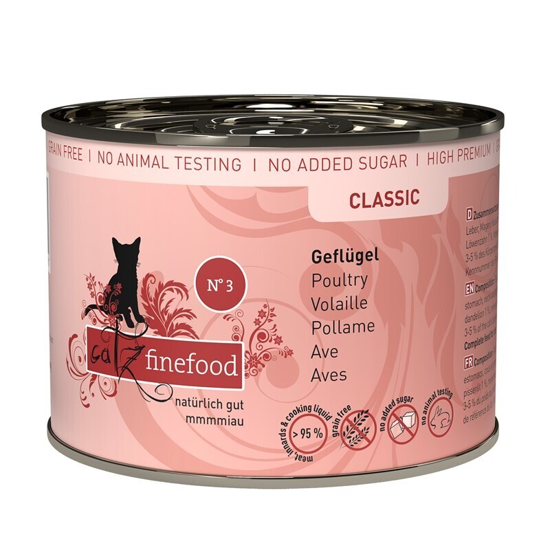 Catz finefood Nassfutter Catz finefood 6x200g No. 3 Geflügel
