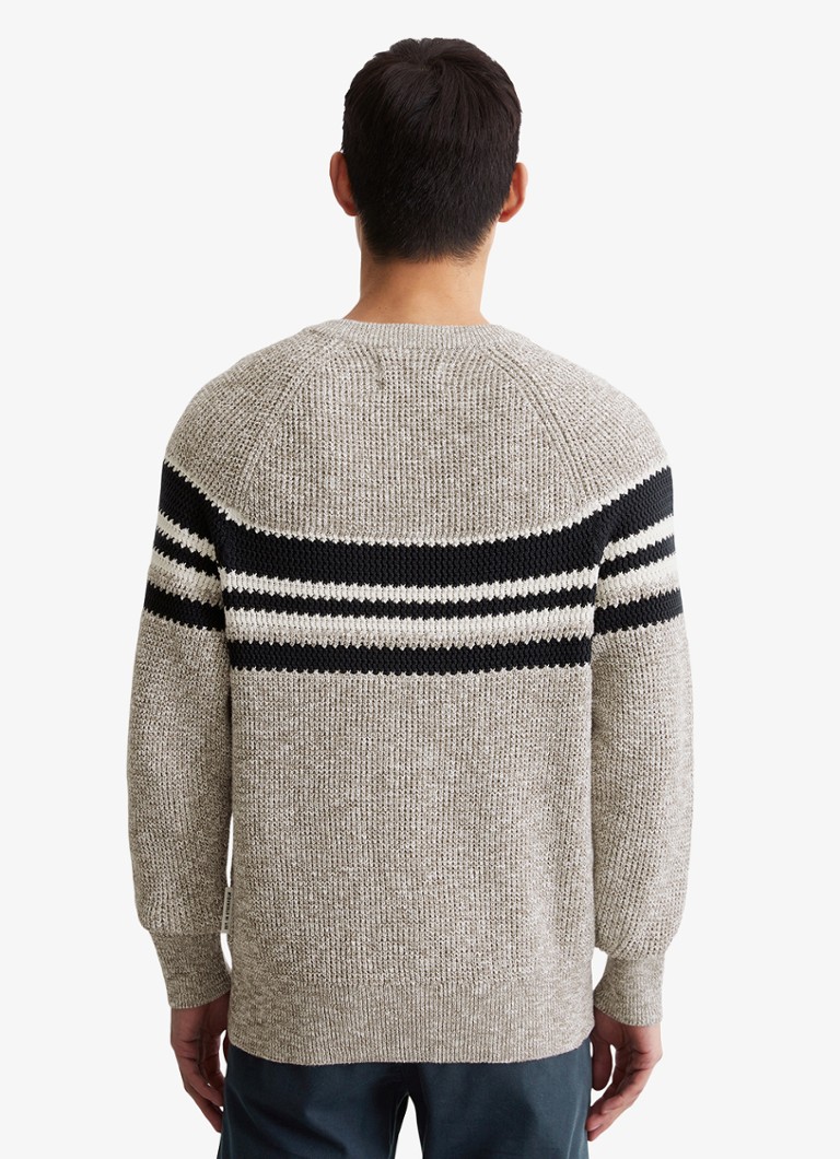 Marc O'Polo Chunky knit sweater with stripe print