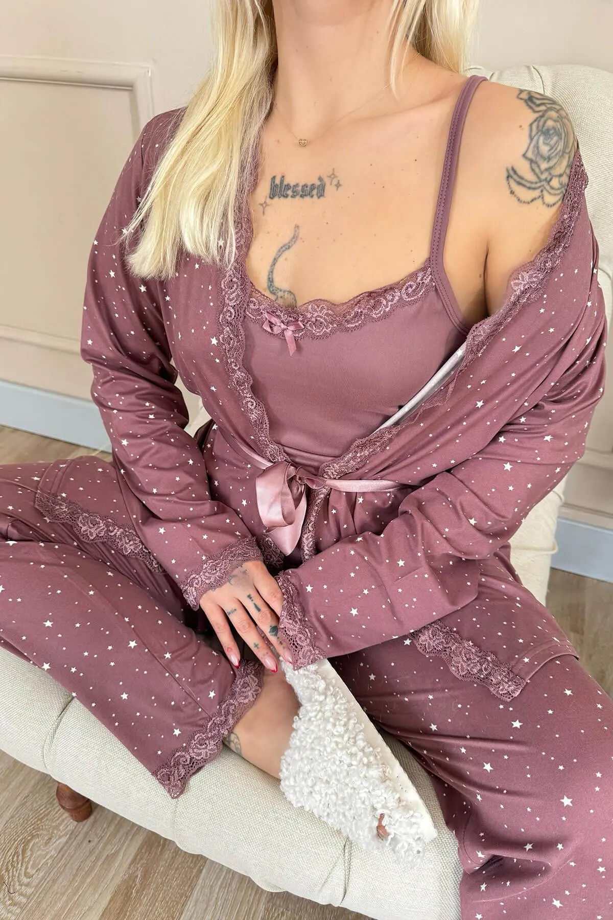 Pijamaevi  Pyjama set - Rosa - Muster