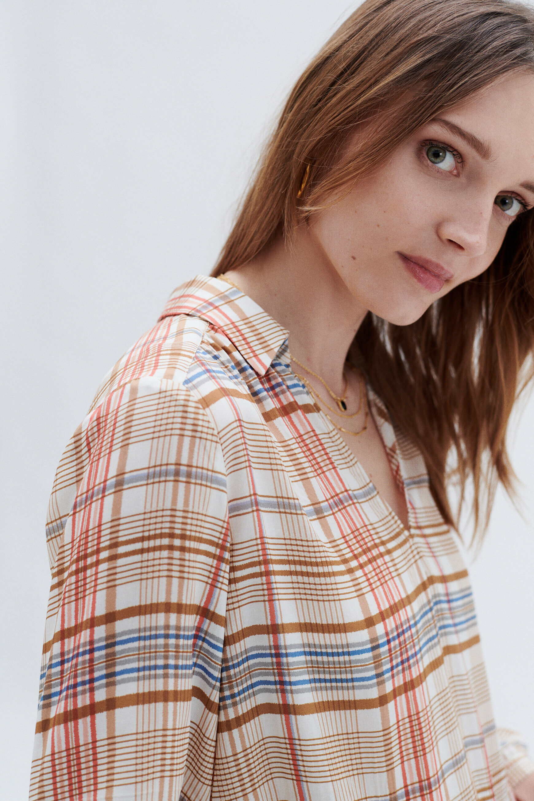 Chemise cmarta camel femme