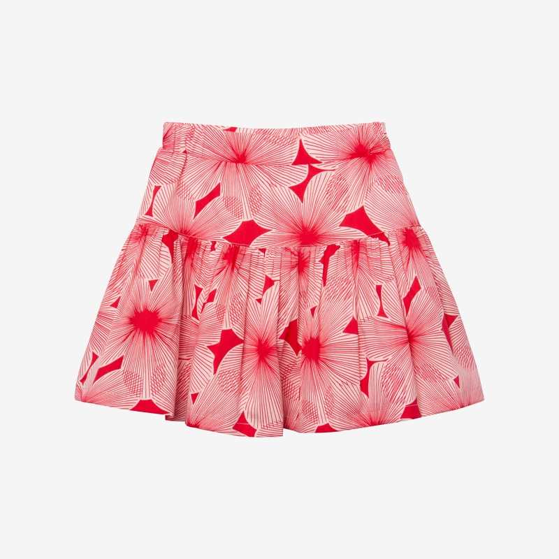 Jupe fille pivoines rose Catimini