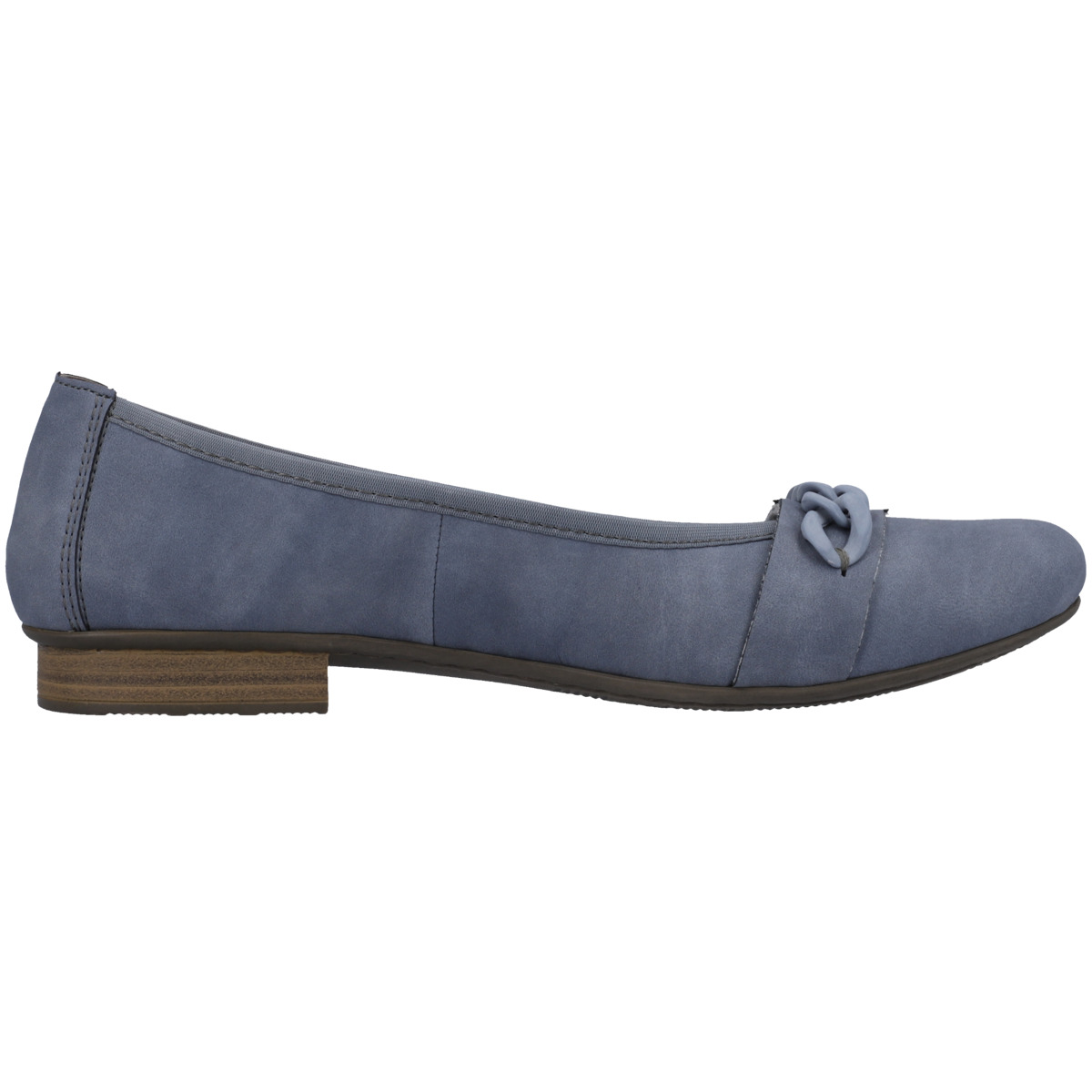 Rieker 51990 Ballerinas hellblau